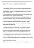BUS 271 FINAL EXAM QUESTIONS & ANSWERS