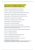 TDLR EYELASH EXTENSIONS UPDATED TESTED QUESTIONS AND ANSWERS GUARANTEE A&plus;