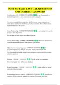 INMT 341 Exam 2 ACTUAL QUESTIONS  AND CORRECT ANSWERS 