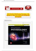 TEST BANK FOR Human Physiology 16th Edition by Stuart Fox and Krista Rompolski All Chapters