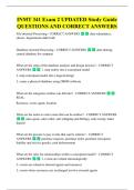 INMT 341 Exam 2 UPDATED Study Guide  QUESTIONS AND CORRECT ANSWERS 