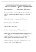 NURS 300 &lpar;LATEST UPDATE&rpar; REAL QUESTIONS AND  VERIFIED ANSWERS &vert;100&percnt; CORRECT &vert; ALREADY GRADED  A