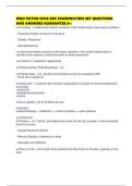 WGU PATHO D236 EOC EXAMINATION SET QUESTIONS AND ANSWERS GUARANTEE A&plus;
