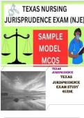 Texas Jurisprudence Exam Study Guide 2026-2027 &ndash; Verified Q&A&comma; Guaranteed Pass