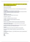WGU PATHO D236 ALL 2026 CORE EXAM TEST QUESTIONS AND ANSWERS GUARANTEE A&plus;