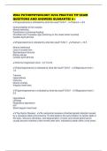 WGU PATHOPHYSIOLOGY D236 PRACTICE TIP EXAM QUESTIONS AND ANSWERS GUARANTEE A&plus;