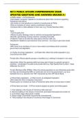 NCTJ PUBLIC AFFAIRS COMPREHENSIVE EXAM UPDATED QUESTIONS AND ANSWERS GRADED A&plus;