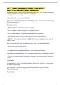 NCTJ PUBLIC AFFAIRS UPDATED EXAM SCRIPT QUESTIONS AND ANSWERS GRADED A&plus;