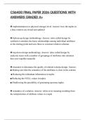 CS6400 FINAL PAPER 2026 QUESTIONS WITH ANSWERS GRADED A&plus;
