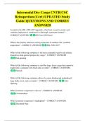 Intermodal Dry Cargo CNTR&sol;CSC  Reinspection &lpar;Cert&rpar; UPDATED Study  Guide QUESTIONS AND CORRET  ANSWSER 