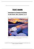 Test Bank for Introduction to Chemistry 5th Edition &ndash; Rich Bauer &vert; General Chemistry Exam Practice