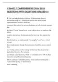 CS6400 COMPREHENSIVE EXAM 2026 QUESTIONS WITH SOLUTIONS GRADED A&plus;