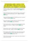 INTERMODAL DRY CARGO CNTR &sol;  CSC REINSPEC CERT EXAM ACTUAL  QUESTIONS AND CORRECT ANSWERS 