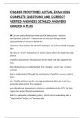 CS6400 PROCTORED ACTUAL EXAM 2026 COMPLETE QUESTIONS AND CORRECT VERIFIED ANSWERS DETAILED ANSWERS GRADED A PLUS