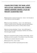 CS6400 PROCTORED TEST BANK LATEST WITH ACTUAL QUESTIONS AND CORRECT VERIFIED ANSWERS GRADED A PLUS 100 PERCENT GUARANTEED PASS