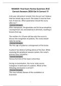 NSG6020- Final Exam Review Questions And Correct Answers 2026 Get It Correct &excl;&excl;&excl;