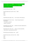History Edexcel &ndash; Migration Final Test Papers with Actual Answers 2026 Updated Edition&period;