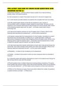 PPR LATEST 2026 END OF COURS EXAM QUESTIONS AND ANSWERS RATED A&plus;