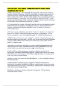 PPR LATEST 2026 CORE EXAM TIPS QUESTIONS AND ANSWERS RATED A&plus;