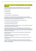 PPR LATEST 2026 TEST PAPER QUESTIONS AND ANSWERS RATED A&plus;