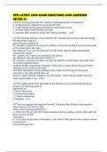 PPR LATEST 2026 EXAM QUESTIONS AND ANSWERS RATED A&plus;