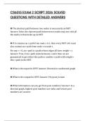 CS6515 EXAM 2 SCRIPT 2026 SOLVED QUESTIONS WITH DETAILED ANSWERS
