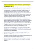 PPR COMPREHENSIVE EXAM UPDATED QUESTIONS AND ANSWERS RATED A&plus;