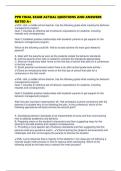 PPR FINAL EXAM ACTUAL QUESTIONS AND ANSWERS RATED A&plus;