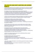 PPR UPDATED EXAM SCRIPT QUESTIONS AND ANSWERS RATED A&plus;