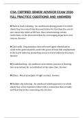 CSA CERTIFIED SENIOR ADVISOR EXAM 2026 FULL PRACTICE QUESTIONS AND ANSWERS