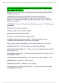 PCIP COMPREHENSIVE EXAM UPDATED QUESTIONS AND ANSWERS RATED A&plus;