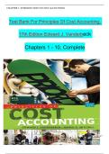 Test Bank for Principles of Cost Accounting 17th Edition &ndash; Vanderbeck & Mitchell &vert; Managerial Accounting Questions
