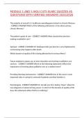 MODULE 1 AND 5 WGU C475 ELNEC QUIZZES 40 QUESTIONS WITH VERIFIED ANSWERS 2025&sol;2026&comma;100&percnt;CORRECT