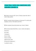 CSAM FINAL PAPER 2026 QUESTIONS WITH ANSWERS GRADED A&plus;