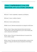 CSAM COMPREHENSIVE EXAM 2026 QUESTIONS WITH SOLUTIONS GRADED A&plus;