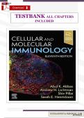 TEST BANK &ndash; Cellular and Molecular Immunology&comma; 11th Edition Abul Abbas &vert; All Chapters Included &vert; Exam-Ready Q&A &vert; Updated Edition