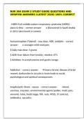 NUR 504 Exam 3 Study Guide questions and verified answers &lpar;latest 2026&rpar; 100&percnt; correct