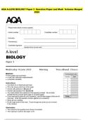 AQA A-LEVE BIOLOGY Paper 3 Question Paper and Mark  Scheme Merged  2025 