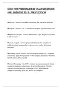 CSCI 1103 PROGRAMMING EXAM QUESTIONS AND ANSWERS 2025 LATEST EDITION