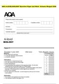 AQA A-LEVEL BIOLOGY Question Paper and Mark  Scheme Merged 2025 