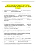 ASA 114 Exam with all Correct & 100&percnt; Verified Answers &vert;Latest Update &vert;Guaranteed to Pass &vert;Already Graded A&plus;