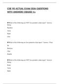 CSE 110 ACTUAL EXAM 2026 QUESTIONS WITH ANSWERS GRADED A&plus;