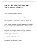 CSE 2221 TEST PAPER QUESTIONS AND SOLUTIONS 2026 GRADED A&plus;