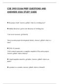 CSE 3901 EXAM PREP QUESTIONS AND ANSWERS 2026 STUDY GUIDE