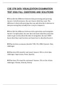 CSE 578 DATA VISUALIZATION EXAMINATION TEST 2026 FULL QUESTIONS AND SOLUTIONS
