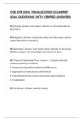 CSE 578 DATA VISUALIZATION EXAMPREP 2026 QUESTIONS WITH VERIFIED ANSWERS
