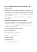 NR 507 Hypersensitivity Immunodeficiency and Autoimmunity Advanced Pathophysiology Study Guide Questions and Answers 2025&sol;2026
