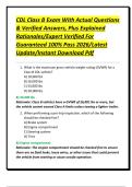 CDL Class B Exam With Actual Questions & Verified Answers&comma; Plus Explained Rationales&sol;Expert Verified For Guaranteed 100&percnt; Pass 2026&sol;Latest Update&sol;Instant Download Pdf