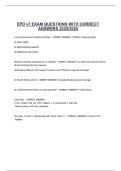 EPD v7 EXAM QUESTIONS WITH CORRECT ANSWERS 20252026&period;