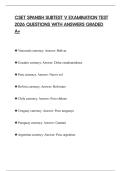CSET SPANISH SUBTEST V EXAMINATION TEST 2026 QUESTIONS WITH ANSWERS GRADED A&plus;